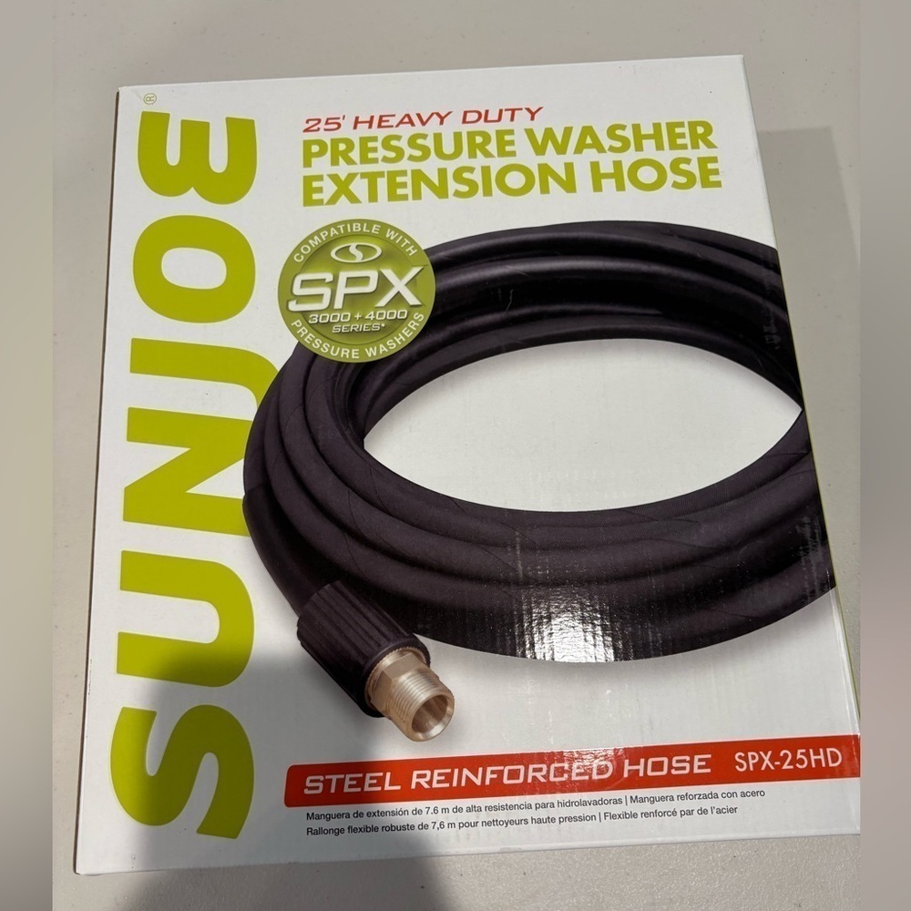 Sun Joe 25 ‘ Pressure Washer Extension Hose. NWT
